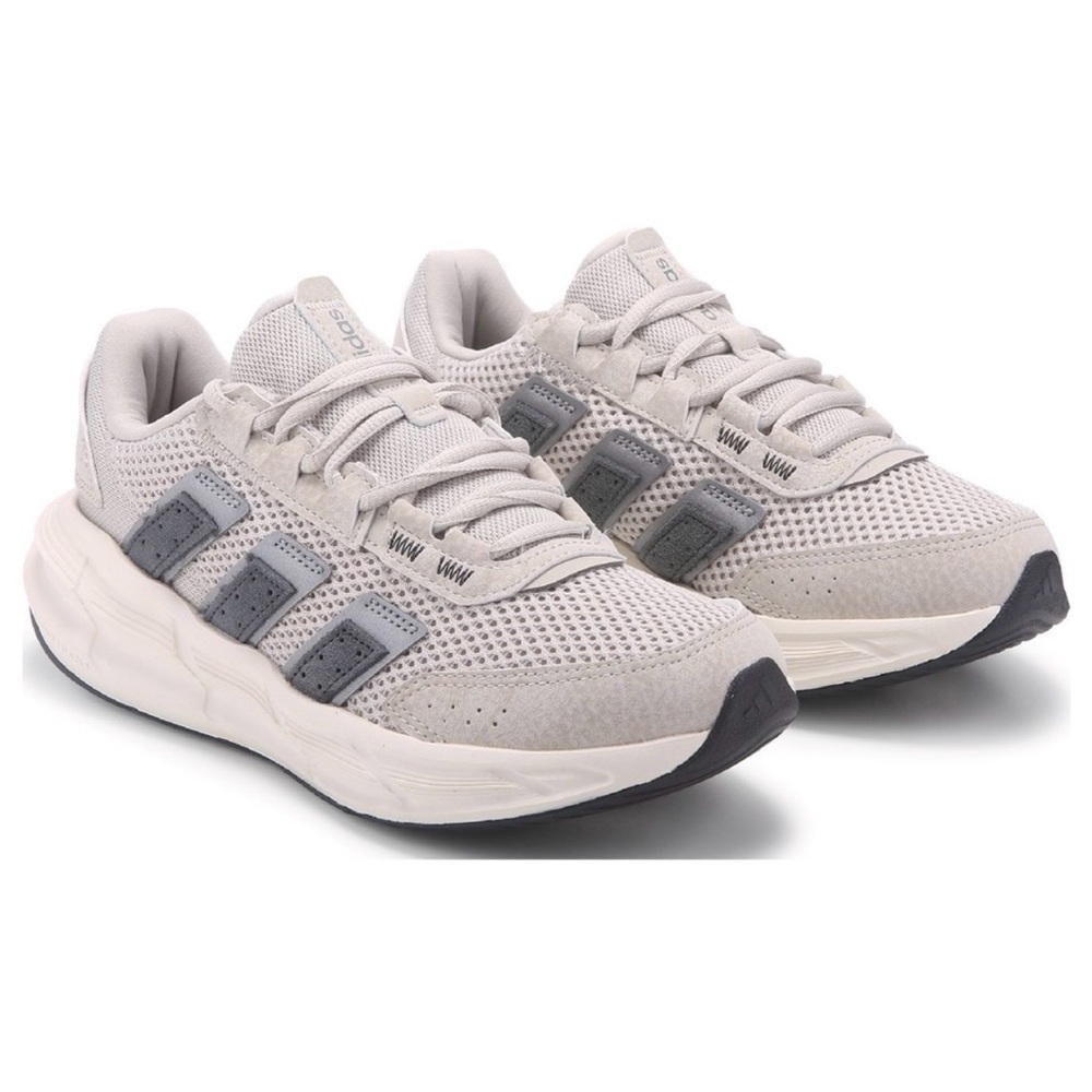 Adidas Womens Astrastar Light Gray Athletic Sneakers